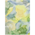 9' X 12' Yellow Abstract Washable Non Skid Indoor Outdoor Area Rug
