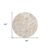 8' Coral Ivory And Peach Round Paisley Washable Indoor Outdoor Area Rug