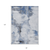 8' X 10' Navy Blue And Ivory Abstract Washable Indoor Outdoor Area Rug