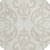 8' Ivory And Beige Round Damask Washable Indoor Outdoor Area Rug