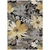 9' X 12' Black And Gray Floral Washable Indoor Outdoor Area Rug - Black, Gray