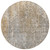 8' Beige Gray And Taupe Round Abstract Washable Indoor Outdoor Area Rug