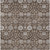 9' X 12' Chocolate Beige And Gray Floral Washable Indoor Outdoor Area Rug - Chocolate, Beige, Gray