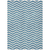 8' X 10' Teal Blue And Ivory Chevron Washable Indoor Outdoor Area Rug