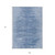 9' X 12' Denim Blue And Sky Blue Abstract Washable Indoor Outdoor Area Rug Transitional Style - Denim Blue, Sky Blue Color