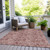 9' X 12' Blush And Pink Floral Washable Indoor Outdoor Area Rug