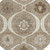 8' Taupe Brown And Ivory Round Medallion Washable Indoor Outdoor Area Rug