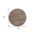 8' Brown Round Washable Indoor Outdoor Area Rug