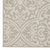 3' X 5' Gray and Ivory Floral Stain Resistant Indoor Outdoor Area Rug