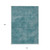 10' X 14' Teal Blue Washable Indoor Outdoor Area Rug