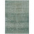 10' X 14' Teal Blue And Ivory Geometric Washable Indoor Outdoor Area Rug - Teal Blue, Ivory