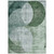 8' X 10' Mint Green And Fern Green Geometric Washable Indoor Outdoor Area Rug