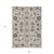 9' X 12' Ivory Beige And Taupe Oriental Washable Indoor Outdoor Area Rug