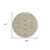 8' Beige Blue And Brown Round Moroccan Washable Indoor Outdoor Area Rug