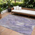 10' X 14' Lavender Purple And Gray Abstract Washable Indoor Outdoor Area Rug
