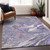 10' X 14' Lavender Purple And Gray Abstract Washable Indoor Outdoor Area Rug