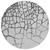 8' Gray And Charcoal Round Abstract Washable Indoor Outdoor Area Rug Transitional Style - Gray, Charcoal Color