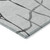 8' Gray And Charcoal Round Abstract Washable Indoor Outdoor Area Rug Transitional Style - Gray, Charcoal Color