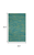 3' X 5' Blue And Green Indoor Outdoor Area Rug