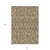 10' X 14' Brown Beige And Tan Geometric Washable Indoor Outdoor Area Rug