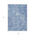 8' X 10' Sky Blue And Navy Blue Abstract Washable Indoor Outdoor Area Rug