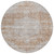 8' Copper And Beige Round Floral Washable Indoor Outdoor Area Rug Traditional Style - Copper, Beige Color