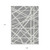 9' X 12' Gray And Ivory Geometric Washable Indoor Outdoor Area Rug - 608219040215
