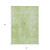 8' X 10' Green And Ivory Abstract Washable Indoor Outdoor Area Rug Transitional Style - Green, Ivory Color