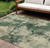 8' X 10' Fern Green And Beige Abstract Washable Indoor Outdoor Area Rug - Fern Green, Beige