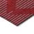 8' X 10' Red And Gray Geometric Washable Indoor Outdoor Area Rug