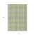 10' X 14' Green and Gray Plaid Washable Non Skid Indoor Outdoor Area Rug