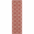 2' X 8' Red and Ivory Geometric Stain Resistant Indoor Outdoor Area Rug