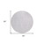 8' Round Lavender and Ivory Round Geometric Washable Non Skid Indoor Outdoor Area Rug