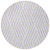 8' Round Lavender and Ivory Round Geometric Washable Non Skid Indoor Outdoor Area Rug