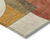 8' X 10' Coral Gold And Ivory Geometric Washable Indoor Outdoor Area Rug