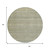 8' Linen And Beige Round Striped Washable Indoor Outdoor Area Rug