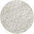 8' Ivory And Beige Round Abstract Washable Indoor Outdoor Area Rug - Ivory, Beige