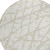 8' Ivory And Beige Round Abstract Washable Indoor Outdoor Area Rug - Ivory, Beige