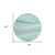 8' Aqua And Sky Blue Round Abstract Washable Indoor Outdoor Area Rug