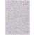 8' X 10' Lavender And Ivory Floral Washable Indoor Outdoor Area Rug - Lavender, Ivory
