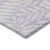 8' X 10' Lavender And Ivory Floral Washable Indoor Outdoor Area Rug - Lavender, Ivory