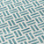 8' Teal Blue And Ivory Round Geometric Washable Indoor Outdoor Area Rug - Teal Blue, Ivory