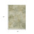 8' X 10' Sage And Beige Abstract Washable Indoor Outdoor Area Rug - Sage, Beige