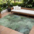 8' X 10' Green And Brown Abstract Washable Indoor Outdoor Area Rug - Green, Brown