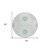 8' Teal Blue Beige And Ivory Round Floral Medallion Washable Indoor Outdoor Area Rug