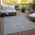 10' X 14' Gray And Ivory Geometric Washable Indoor Outdoor Area Rug Transitional Style - Gray, Ivory Color