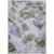 8' X 10' Lavender And Green Abstract Washable Indoor Outdoor Area Rug