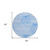 8' Round Blue and White Round Abstract Washable Non Skid Indoor Outdoor Area Rug