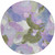 8' Lavender Ivory And Sage Round Abstract Washable Indoor Outdoor Area Rug