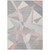 10' X 14' Blush Ivory And Gray Geometric Washable Indoor Outdoor Area Rug